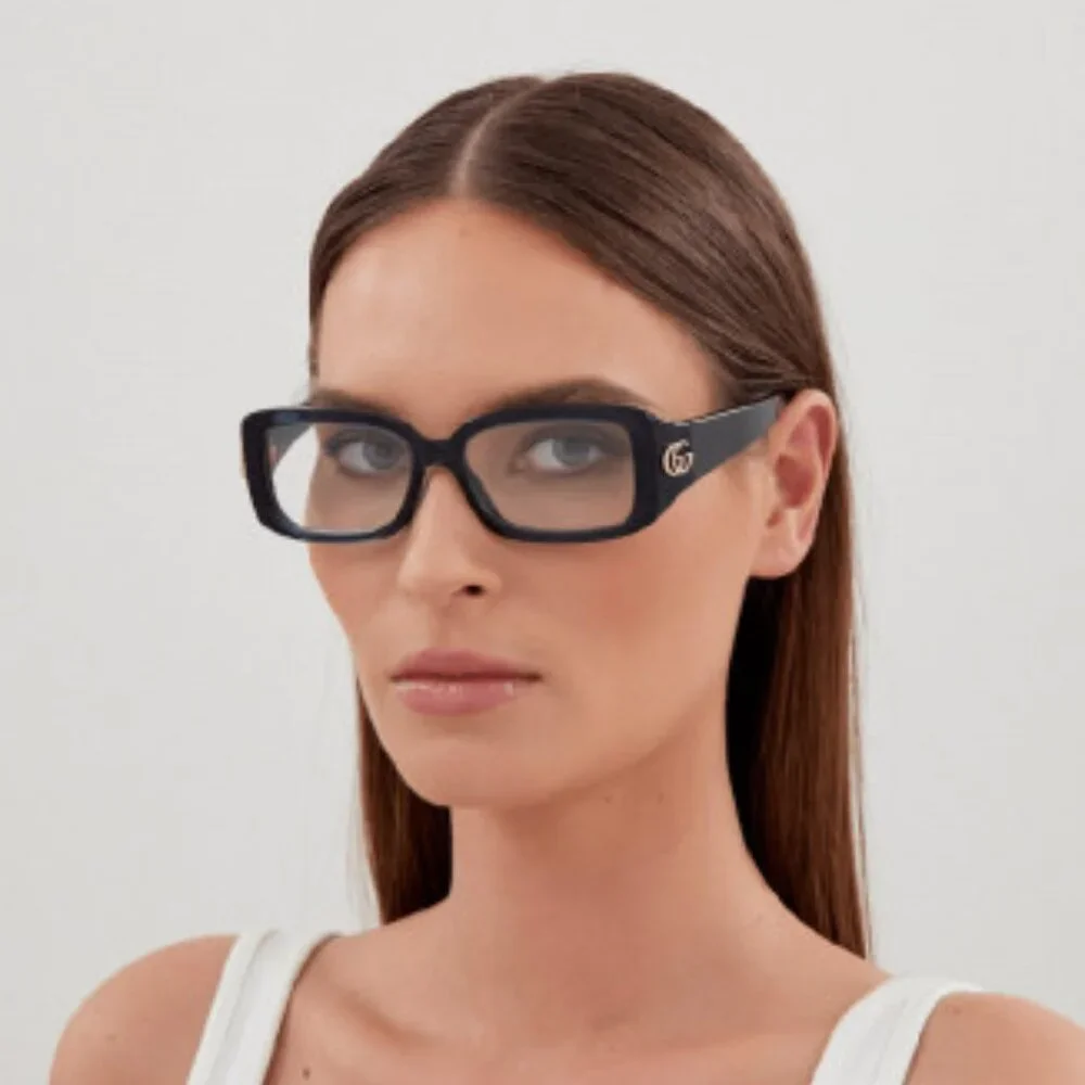 NEW GG1406O 002 GUCCI HAVANA SQUARE WOMEN GUCCI EYEGLASSES